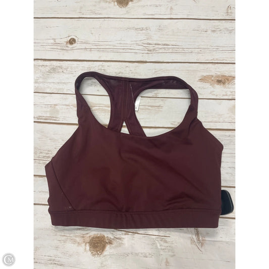 Athletic Bra By Athleta In Maroon, Size: S