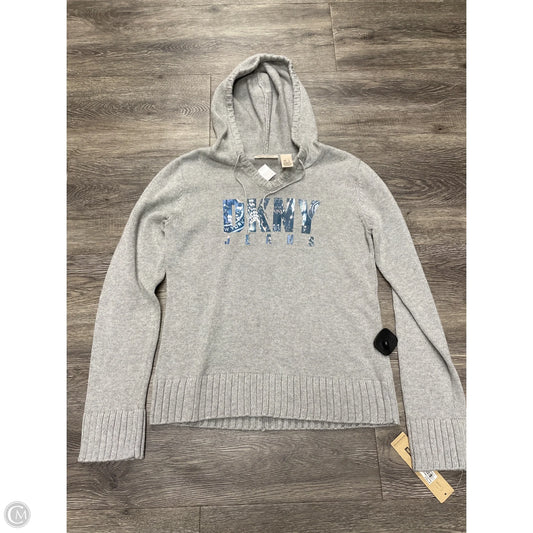 Sweater By Dkny In Grey, Size: L