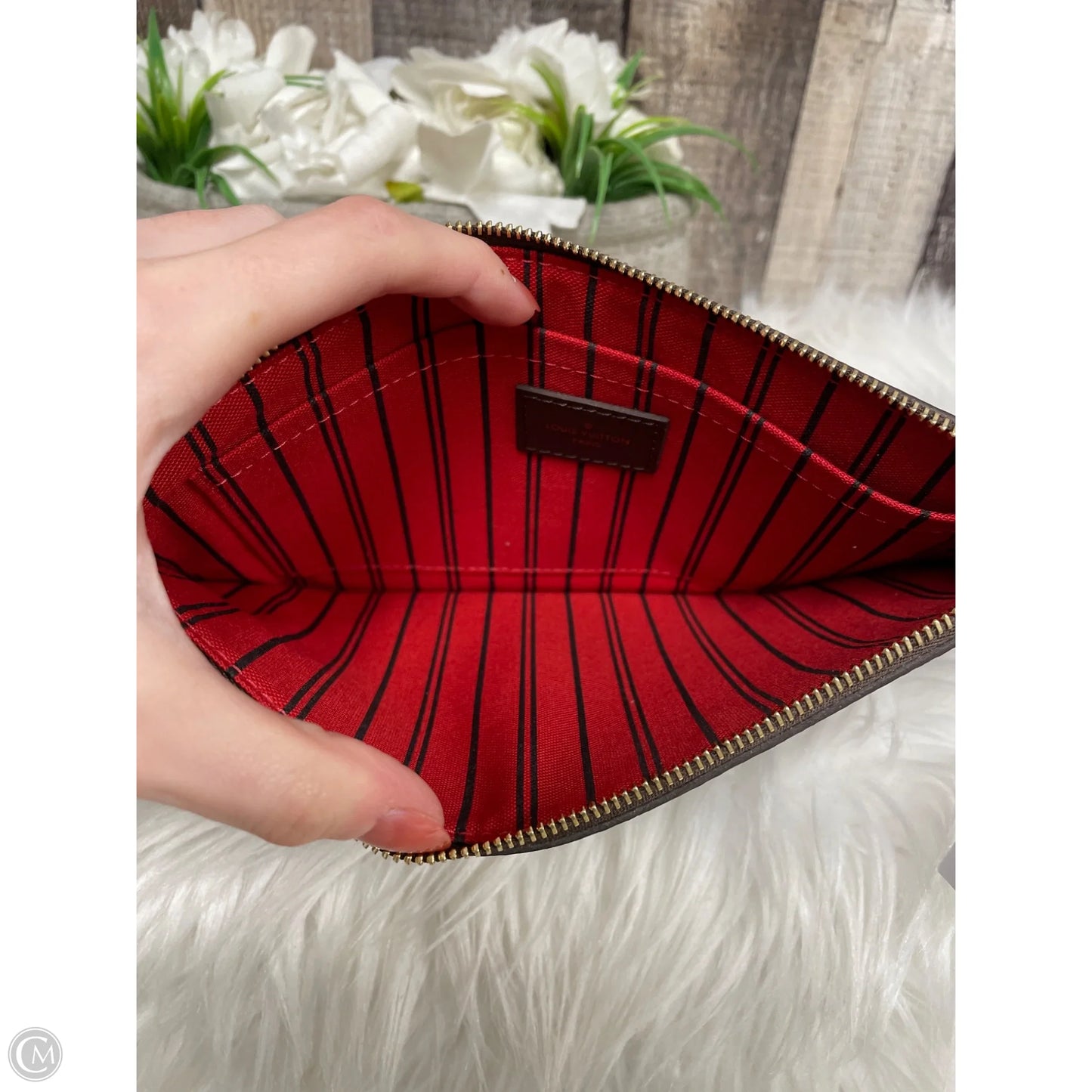 Clutch Luxury Designer By Louis Vuitton, Size: Medium