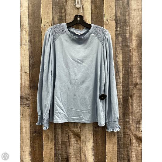 Top Long Sleeve By Lc Lauren Conrad In Blue, Size: L