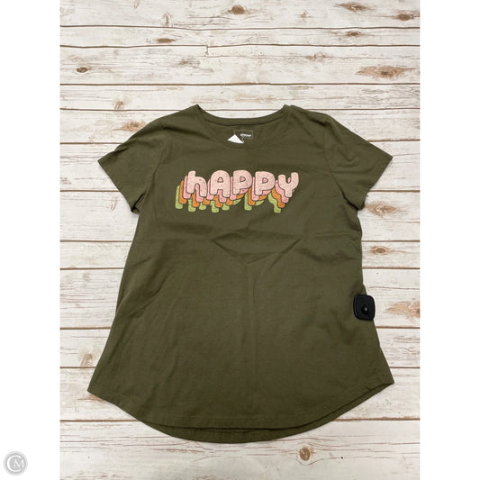 Top Short Sleeve By Sonoma In Green, Size: L