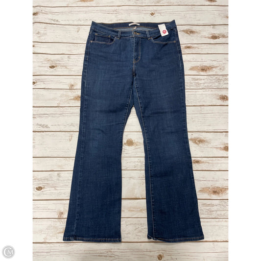 Jeans Boot Cut By Levis In Blue Denim, Size: 12