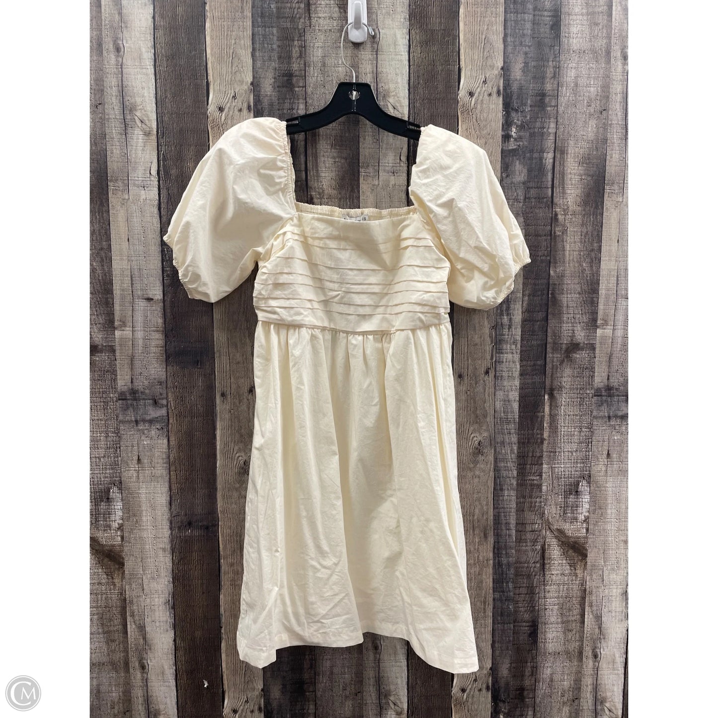 Dress Casual Midi By Cme In Cream, Size: M
