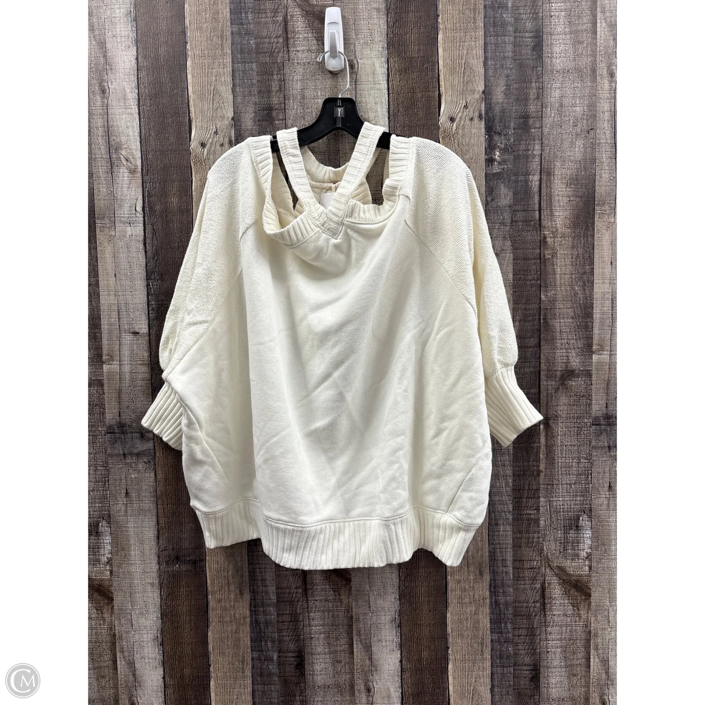Sweatshirt Collar By Free People In Cream, Size: S