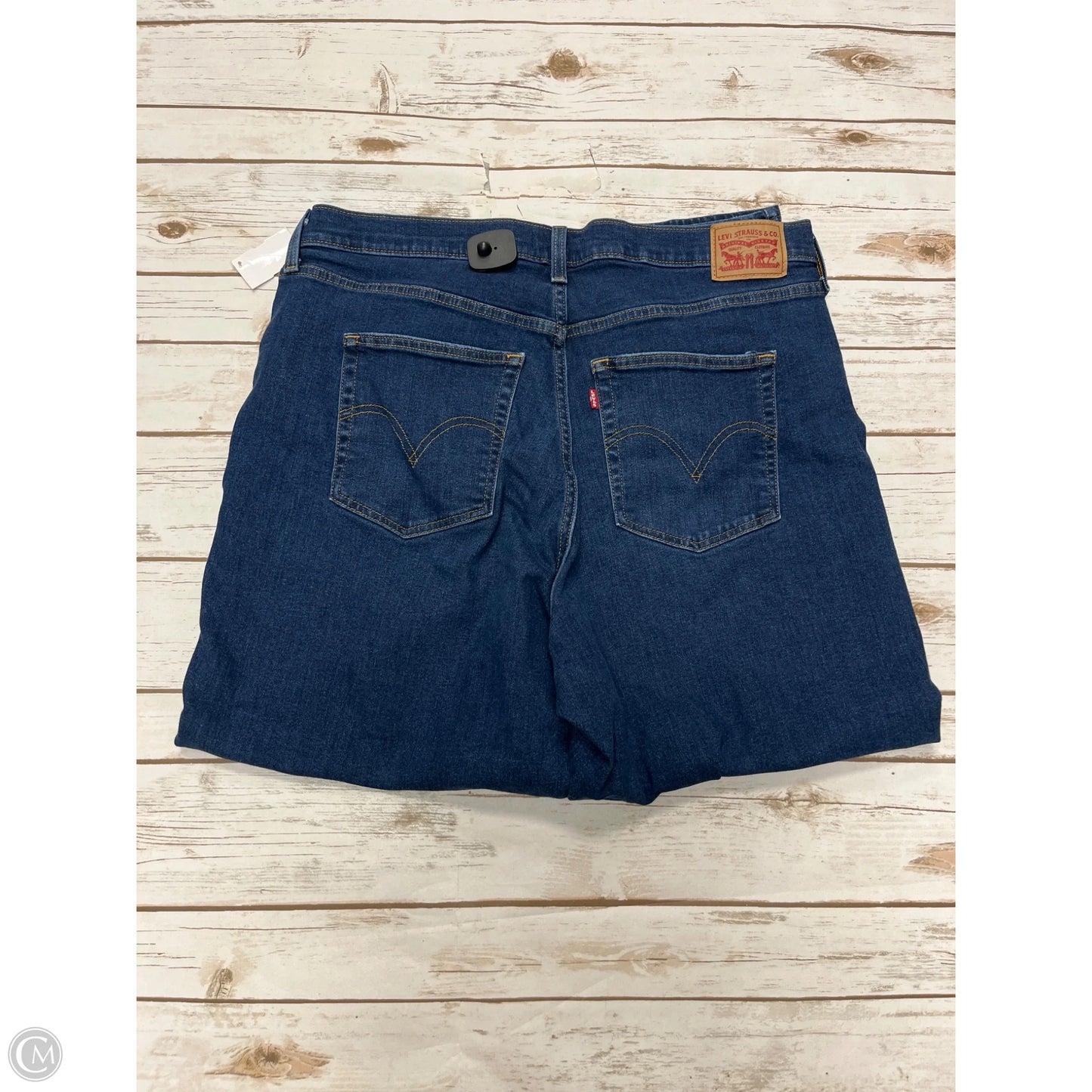 Jeans Boyfriend By Levis In Blue Denim, Size: 18