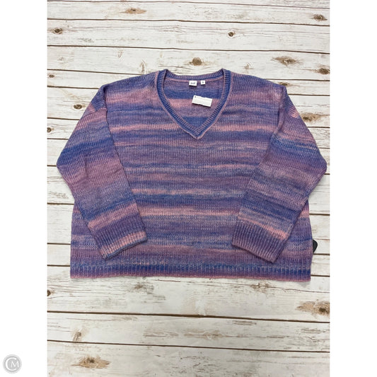 Sweater By Gap In Purple, Size: Xxl