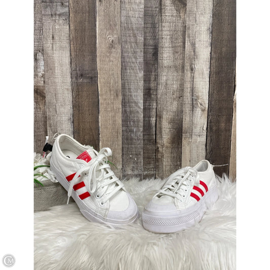 Shoes Athletic By Adidas In Red & White, Size: 7.5