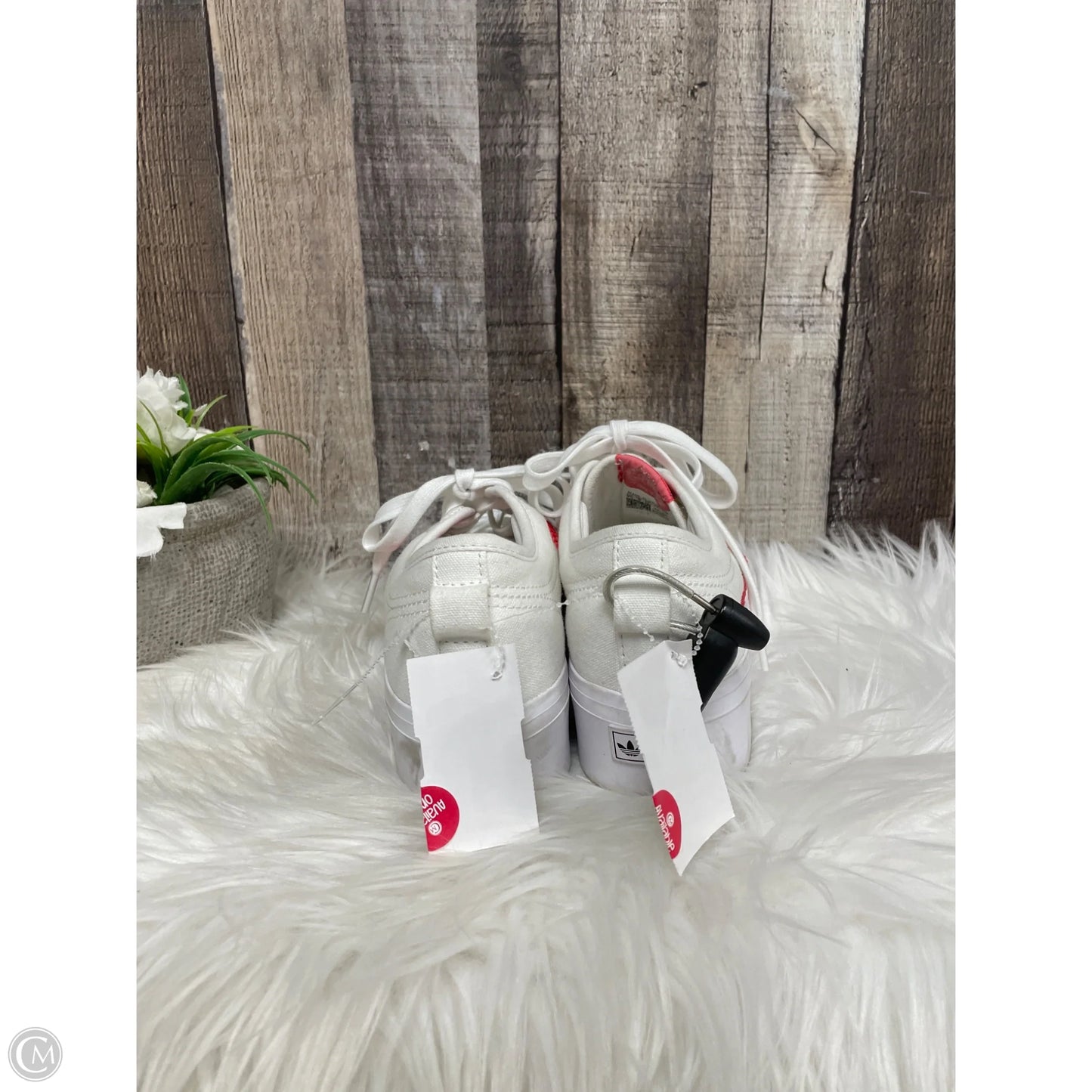 Shoes Athletic By Adidas In Red & White, Size: 7.5