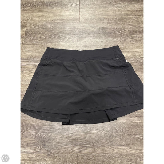 Athletic Skirt By Lululemon In Black, Size: 8