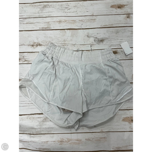 Athletic Shorts By Lululemon In White, Size: 10