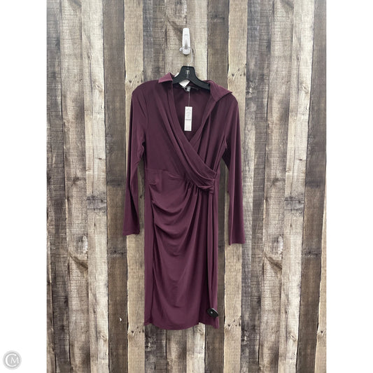 Dress Casual Midi By White House Black Market In Maroon, Size: S