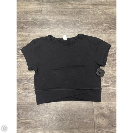 Athletic Top Short Sleeve By Old Navy In Black, Size: S