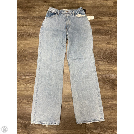 Jeans Straight By Abercrombie And Fitch In Blue Denim, Size: 4