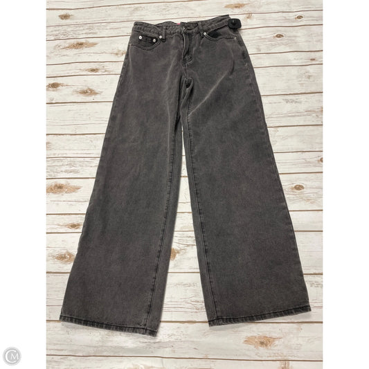 Jeans Wide Leg By Cme In Black Denim, Size: S