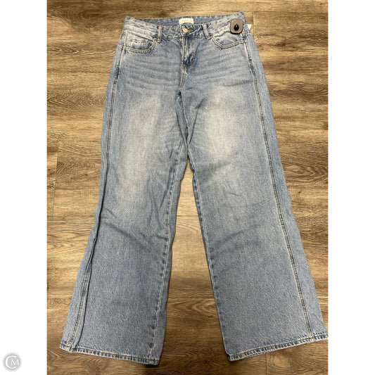 Jeans Wide Leg By Good American In Blue Denim, Size: 4