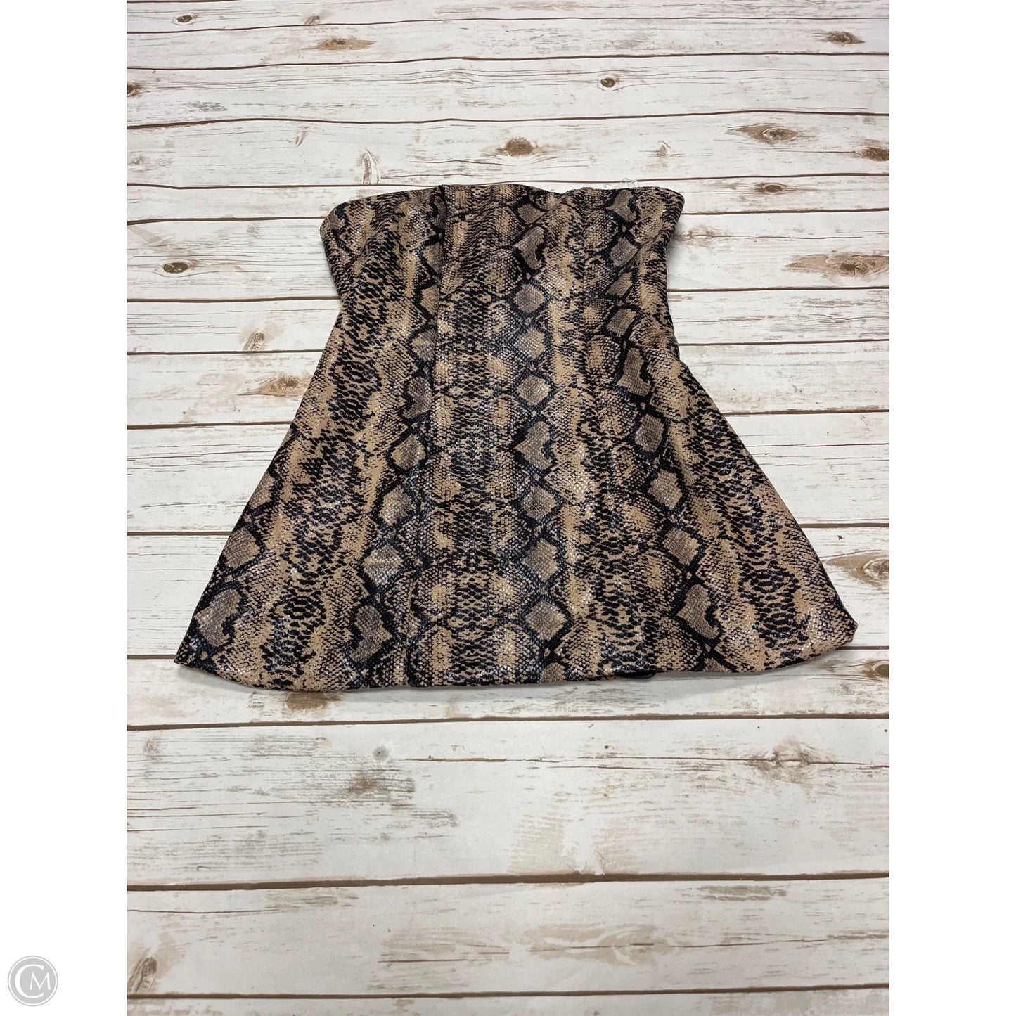 Dress Party Short By Cme In Snakeskin Print, Size: S
