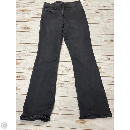 Jeans Boot Cut By Kut In Black Denim, Size: 10