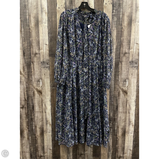Dress Casual Maxi By Lands End In Multi-colored, Size: L