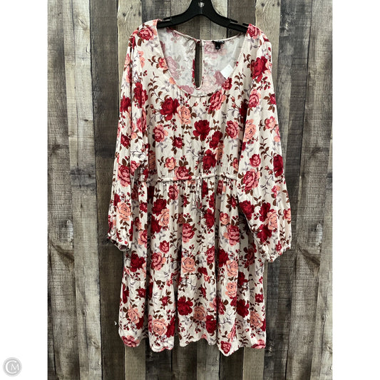 Dress Casual Midi By Torrid In Floral Print, Size: 4
