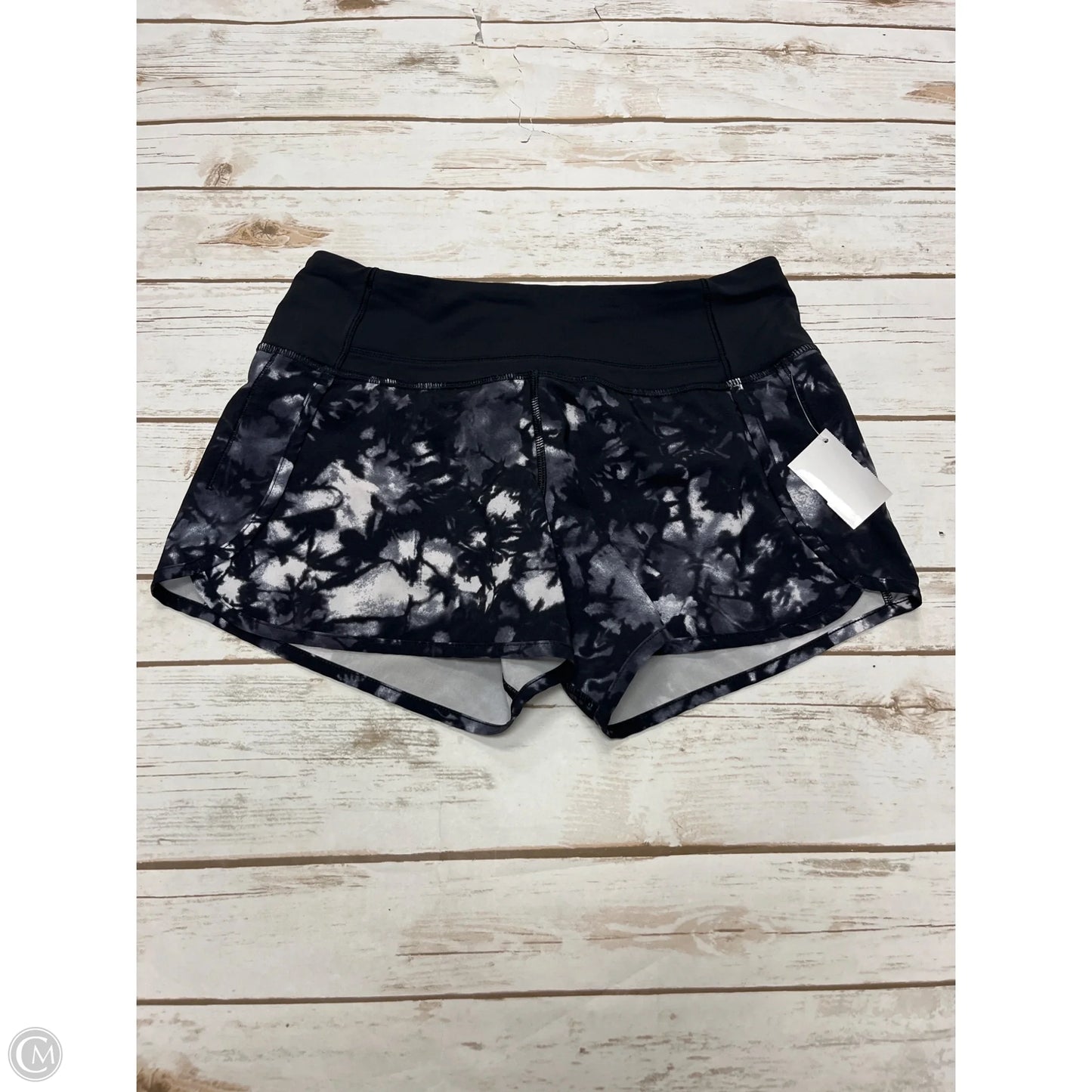 Athletic Shorts By Lululemon In Tie Dye Print, Size: 4