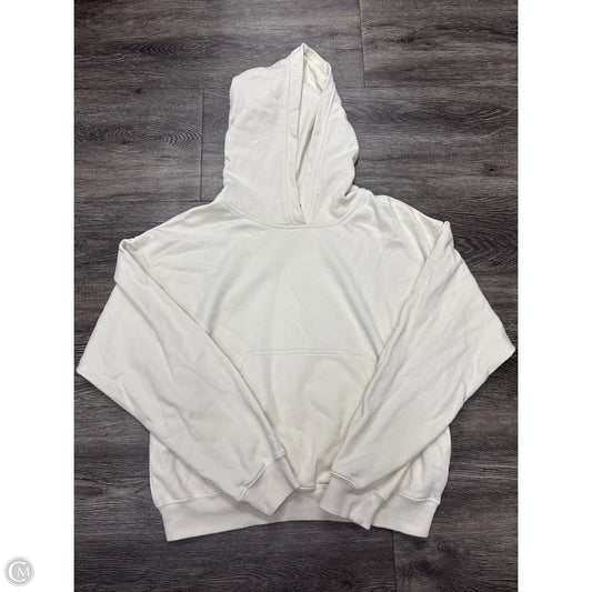 Athletic Sweatshirt Hoodie By Fabletics In Cream, Size: S