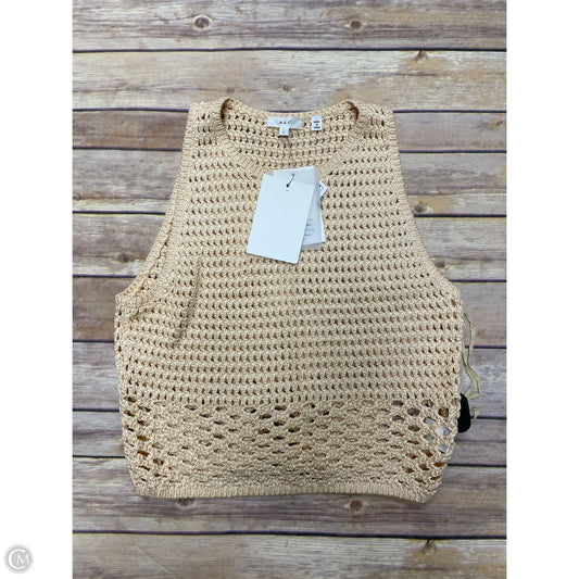 Top Sleeveless By Alc In Beige, Size: L