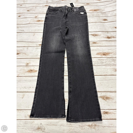 Jeans Flared By Express In Black Denim, Size: L