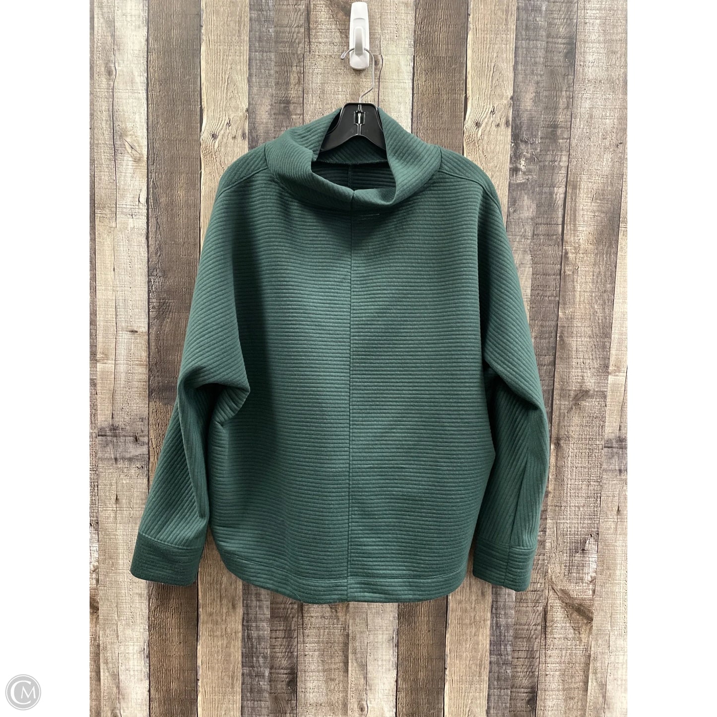 Sweatshirt Collar By Stylus In Green, Size: Xxl