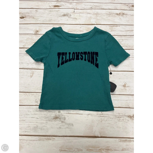 Top Short Sleeve By Cme In Green, Size: Xs