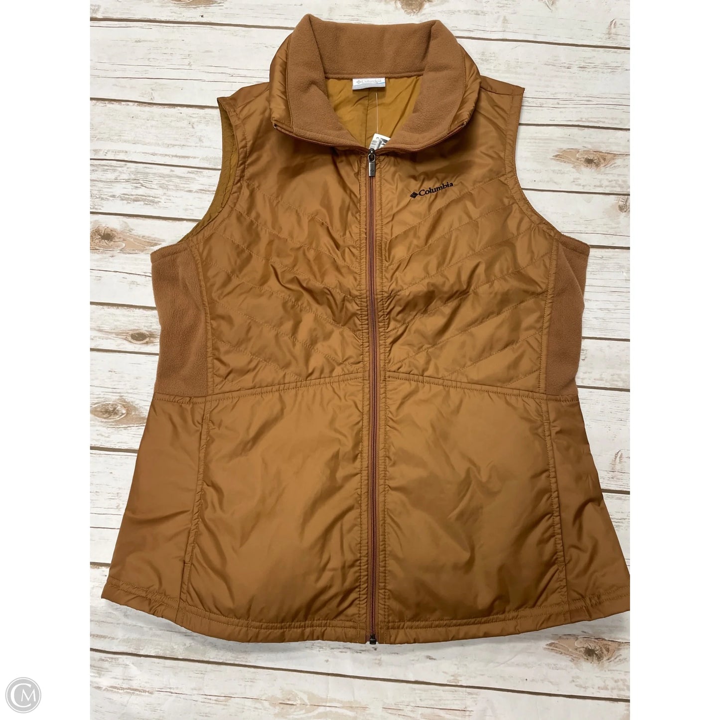 Vest Puffer & Quilted By Columbia In Bronze, Size: L