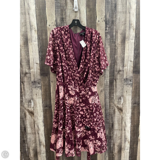 Dress Casual Short By Lane Bryant In Maroon, Size: 3x
