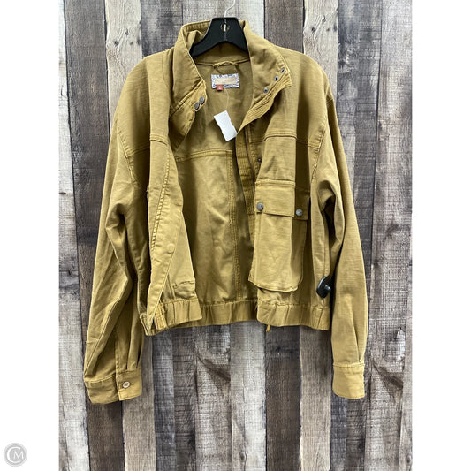 Jacket Utility By Pilcro In Tan, Size: L