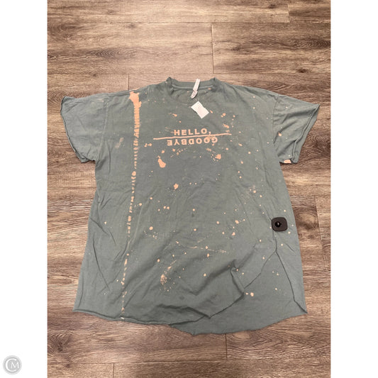 Top Short Sleeve Basic By Cme In Green, Size: 2x