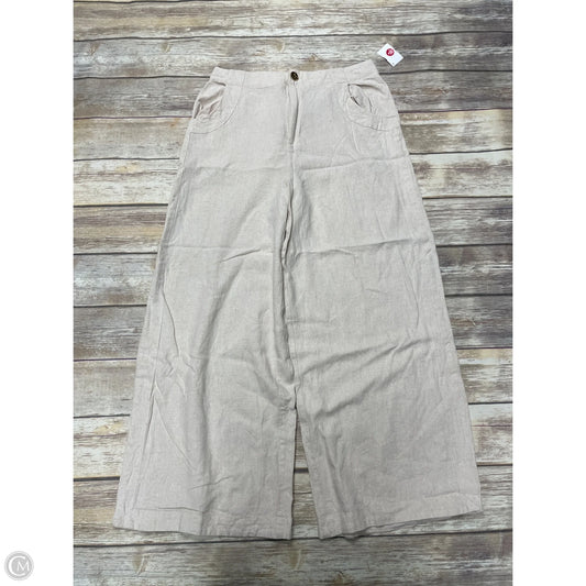 Pants Wide Leg By House Of Harlow In Beige, Size: L