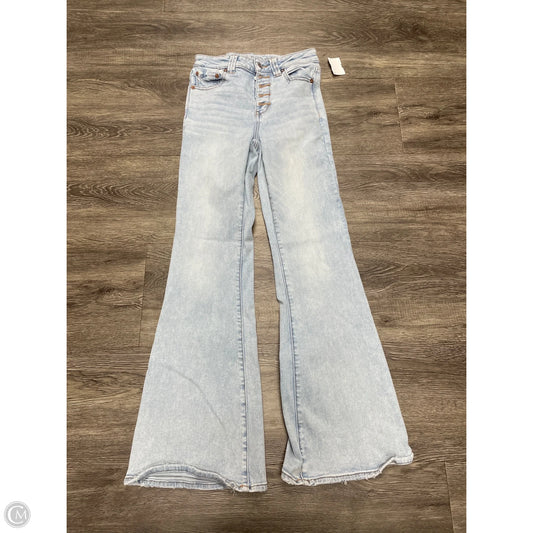 Jeans Flared By American Eagle In Blue Denim, Size: 6