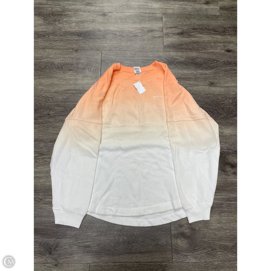 Sweatshirt Crewneck By Pink In Tie Dye Print, Size: L