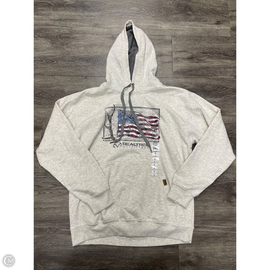 Sweatshirt Hoodie By Realtree In Grey, Size: L