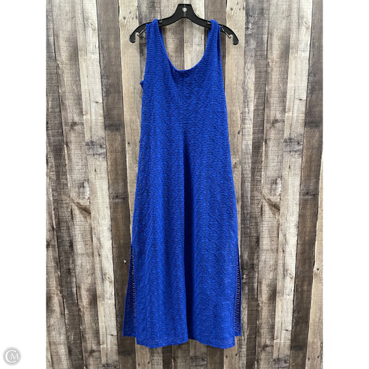 Dress Casual Midi By Apt 9 In Blue, Size: M