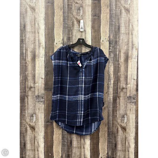 Top Sleeveless By Very J In Blue, Size: L