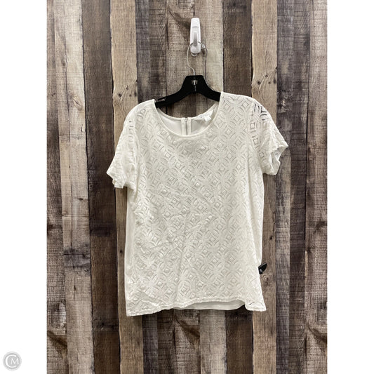 Top Short Sleeve By Market & Spruce In White, Size: L