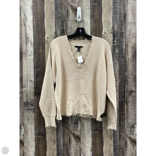 Sweater By Forever 21 In Tan, Size: M