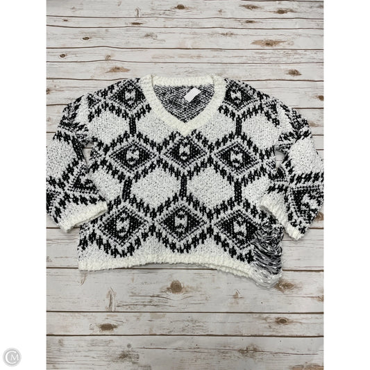 Sweater By Cmf In Black & White, Size: L