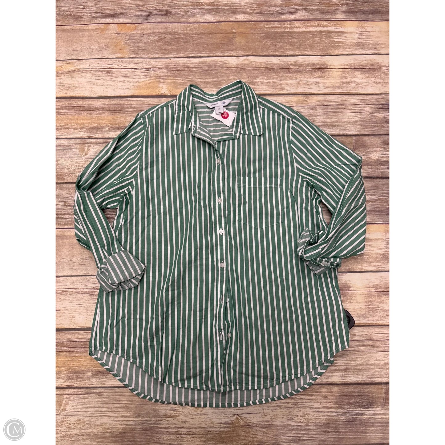 Top Long Sleeve By Old Navy In Striped Pattern, Size: M