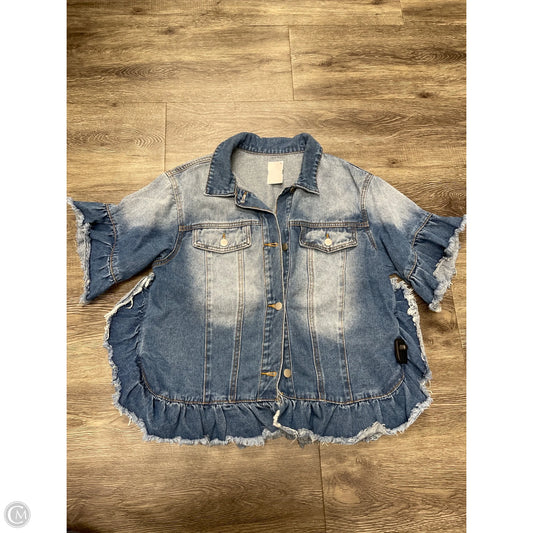 Jacket Denim By Cmf In Blue Denim, Size: M