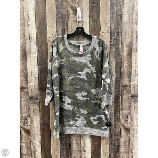 Top Long Sleeve By No Boundaries In Camouflage Print, Size: 3x