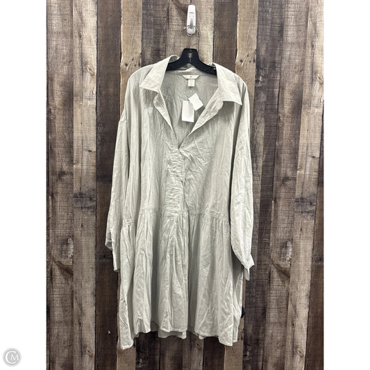 Dress Casual Midi By H&m In Green, Size: Xxl