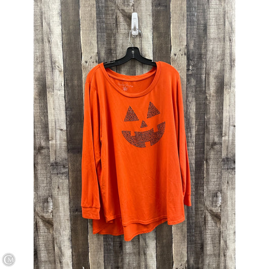 Top Long Sleeve By French Laundry In Orange, Size: 3x