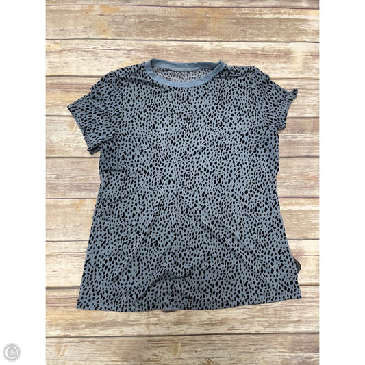 Top Short Sleeve By Cmf In Black & Blue, Size: M