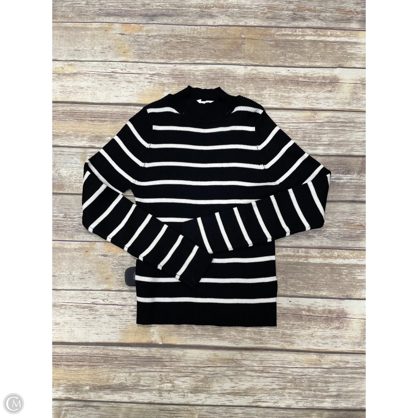 Top Long Sleeve By Pink Lily In Striped Pattern, Size: L