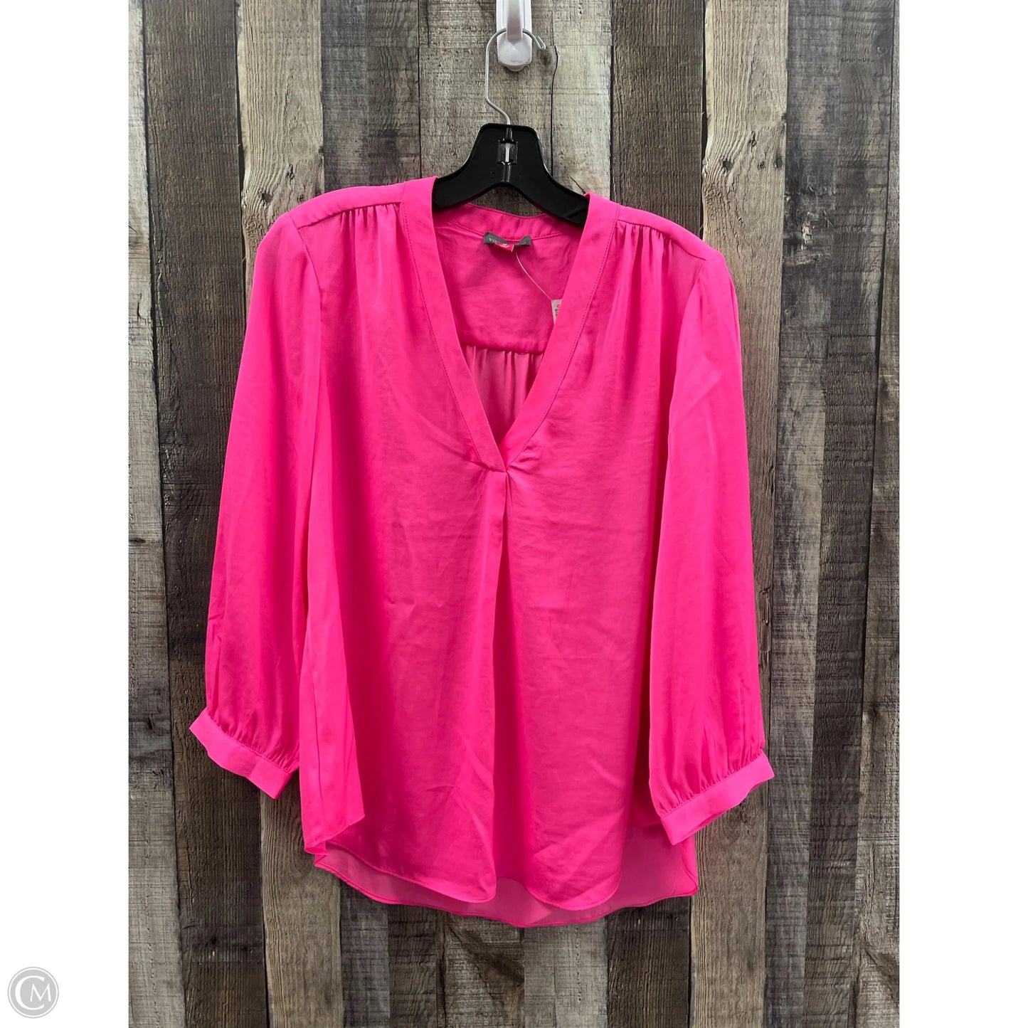 Top Long Sleeve By Vince Camuto In Pink, Size: M